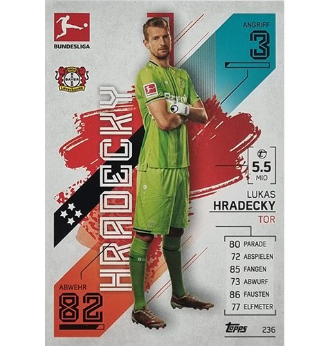 Topps Match Attax Bundesliga 2021/22 Nr 236 Lukas Hradecky