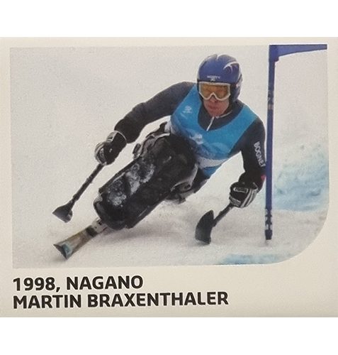 Panini Winterspiele 2022 Peking Sticker - Nr 236 1998 Nagano Martin Braxenthaler