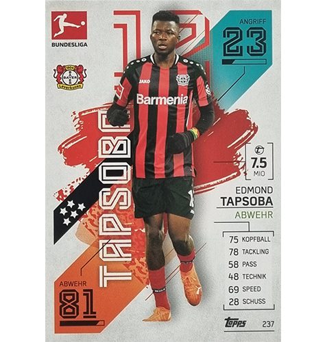 Topps Match Attax Bundesliga 2021/22 Nr 237 Edmond Tapsoba