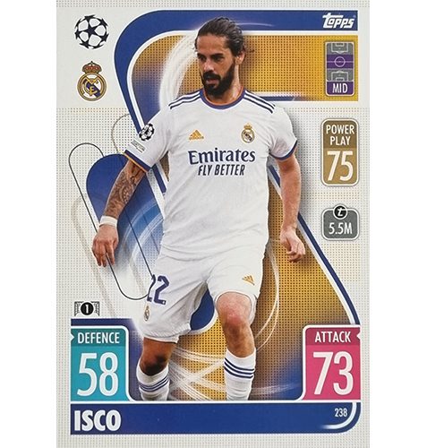 Topps Champions League 2021/2022 Nr 238 Isco