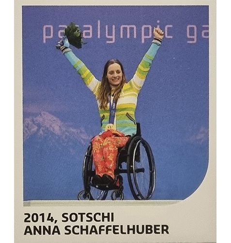 Panini Winterspiele 2022 Peking Sticker - Nr 238 2014 Sotschi Anna Schaffelhuber