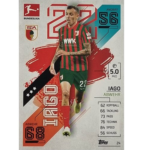 Topps Match Attax Bundesliga 2021/22 Nr 024 Iago