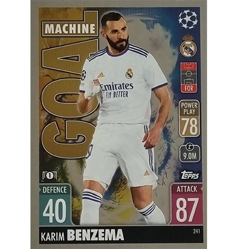 Topps Champions League 2021/2022 Nr 241 Karim Benzema