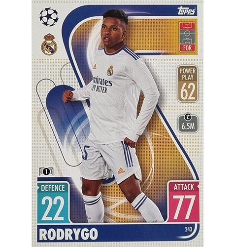 Topps Champions League 2021/2022 Nr 243 Rodrygo