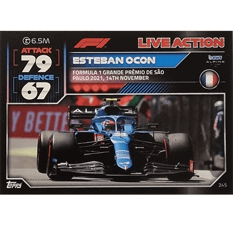 Topps Formula 1 Turbo Attax 2022 Trading Cards Nr 245