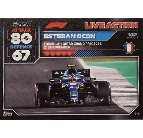 Topps Formula 1 Turbo Attax 2022 Trading Cards Nr 248