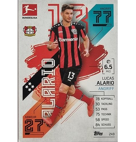 Topps Match Attax Bundesliga 2021/22 Nr 249 Lucas Alario