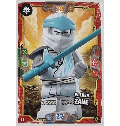 Lego Ninjago Serie 7 Trading Cards Geheimnisse der Tiefe -Nr 025 Wilder Zane