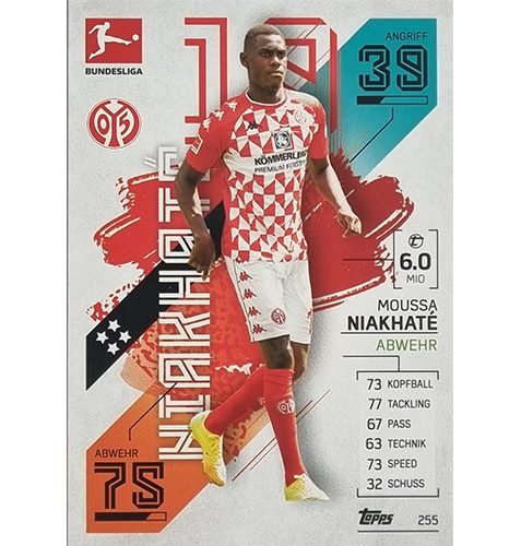 Topps Match Attax Bundesliga 2021/22 Nr 255 Moussa Niakhate