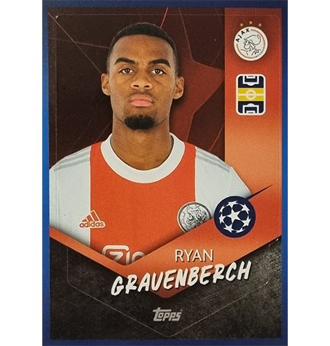 Topps Champions League Sticker 2021/2022 Nr 257 Ryan Gravenberch