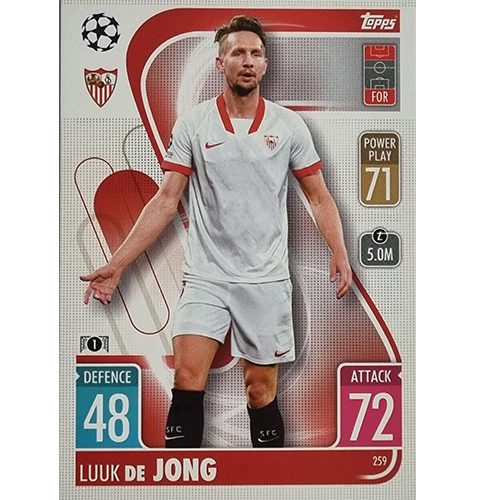 Topps Champions League 2021/2022 Nr 259 Luuk De Jong