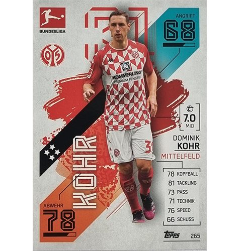 Topps Match Attax Bundesliga 2021/22 Nr 265 Dominik Kohr