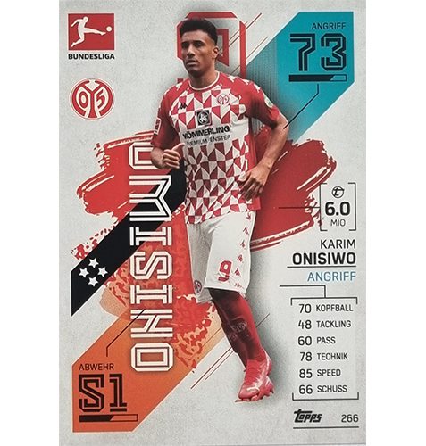 Topps Match Attax Bundesliga 2021/22 Nr 266 Karim Onsiwo