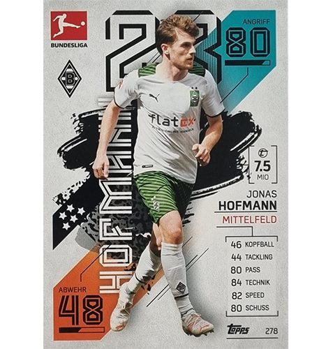 Topps Match Attax Bundesliga 2021/22 Nr 278 Jonas Hofmann