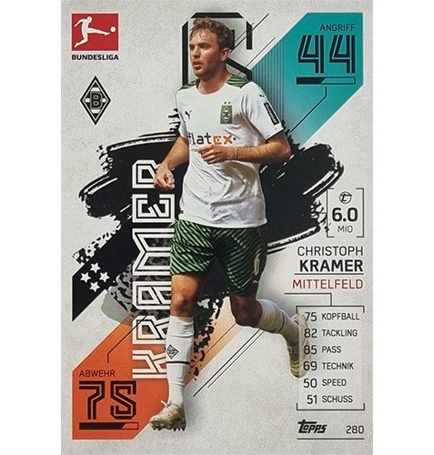 Topps Match Attax Bundesliga 2021/22 Nr 280 Christoph Kramer