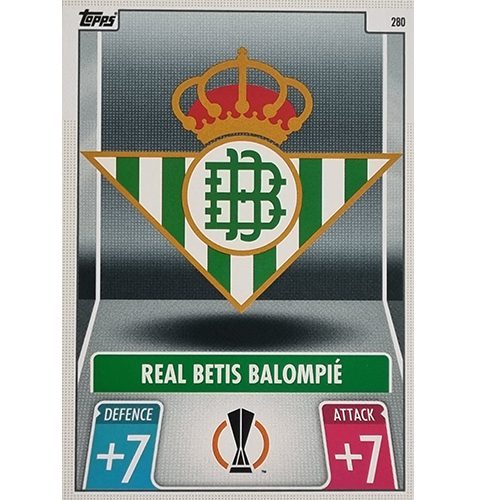 Topps Champions League 2021/2022 Nr 280 Real Betis Balompie Team Badge