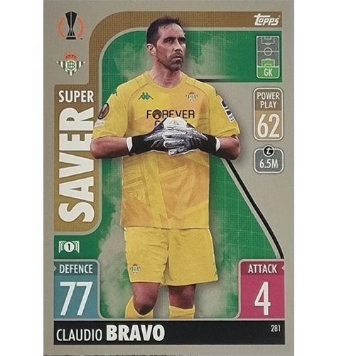 Topps Champions League 2021/2022 Nr 281 Claudio Bravo