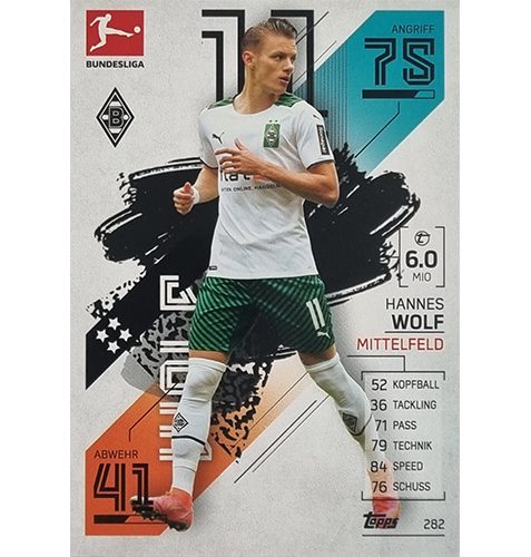 Topps Match Attax Bundesliga 2021/22 Nr 282 Hannes Wolf