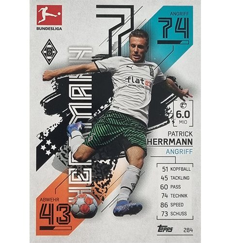 Topps Match Attax Bundesliga 2021/22 Nr 284 Patrick Herrmann