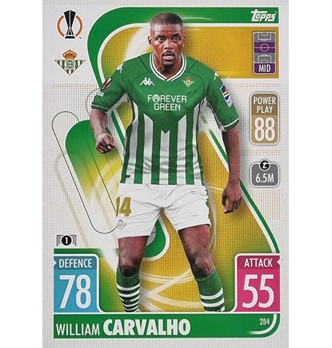 Topps Champions League 2021/2022 Nr 284 William Carvalho