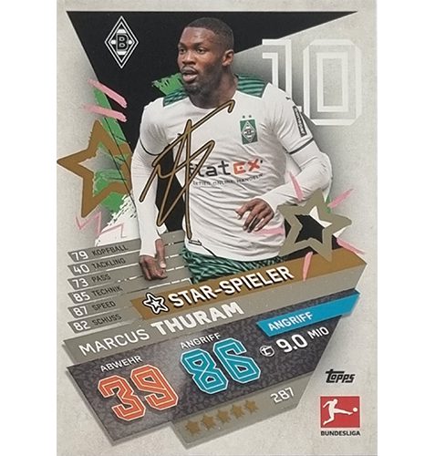 Topps Match Attax Bundesliga 2021/22 Nr 287 Marcus Thuram