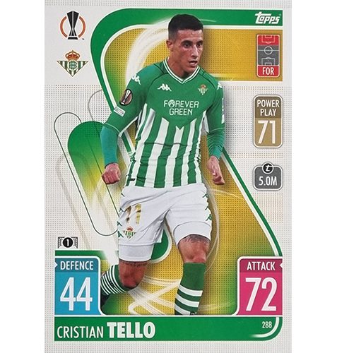 Topps Champions League 2021/2022 Nr 288 Cristian Tello