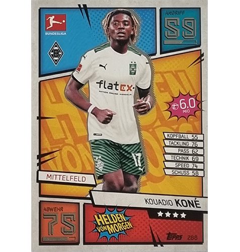 Topps Match Attax Bundesliga 2021/22 Nr 288 Kouadio Kone