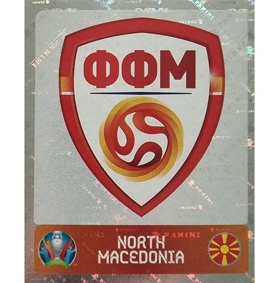 Panini EURO 2020 Sticker Nr 289 North Macedonia Logo