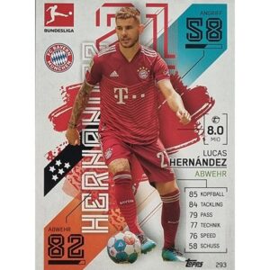 Topps Match Attax Bundesliga 2021/22 Nr 293 Lucas Hernandez