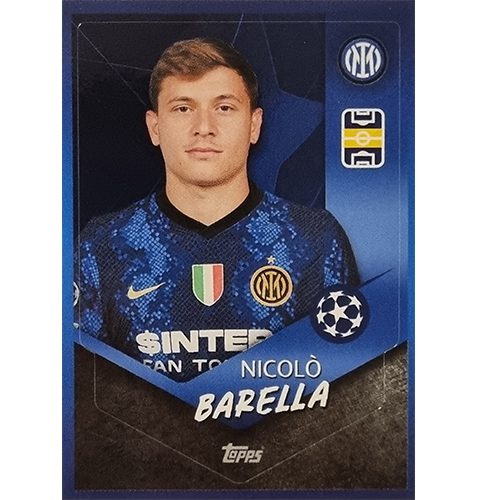 Topps Champions League Sticker 2021/2022 Nr 295 Nicolo Barella