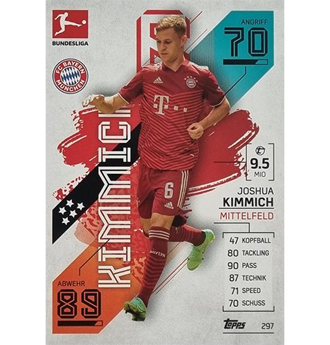 Topps Match Attax Bundesliga 2021/22 Nr 297 Joshua Kimmich