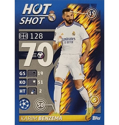 Topps Champions League Sticker 2021/2022 Nr 303 Karim Benzema