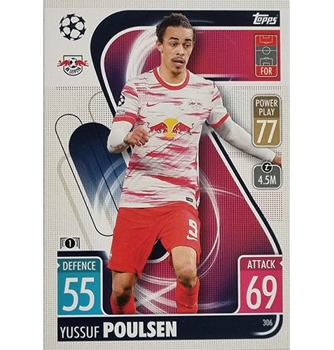 Topps Champions League 2021/2022 Nr 306 Yussuf Poulsen