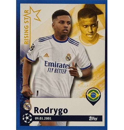 Topps Champions League Sticker 2021/2022 Nr 308 Rodrygo