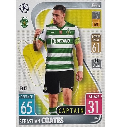 Topps Champions League 2021/2022 Nr 309 Sebastian Coates