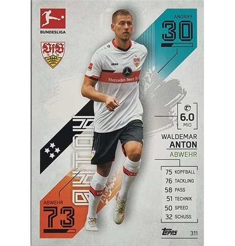 Topps Match Attax Bundesliga 2021/22 Nr 311 Waldemar Anton