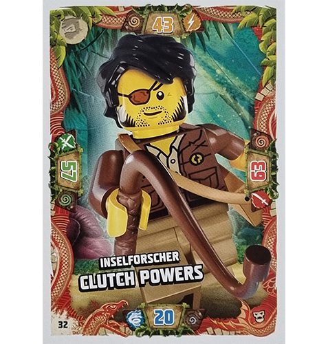 Lego Ninjago Serie 6 NEXT LEVEL Trading Cards Nr 032 Inselforscher Clutch Powers