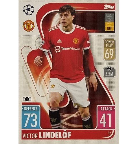 Topps Champions League 2021/2022 Nr 032 Victor Lindelöf