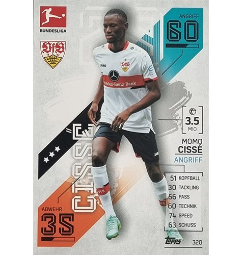 Topps Match Attax Bundesliga 2021/22 Nr 320 Momo Cisse