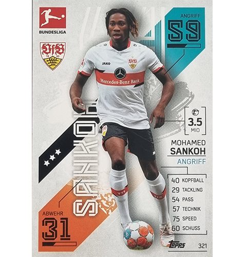 Topps Match Attax Bundesliga 2021/22 Nr 321 Mohamed Sankoh