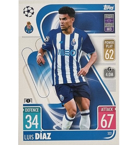 Topps Champions League 2021/2022 Nr 322 Luis Diaz