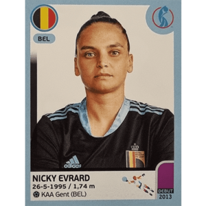 Panini Frauen EM 2022 Sticker - Nr 326 Nicky Evrard