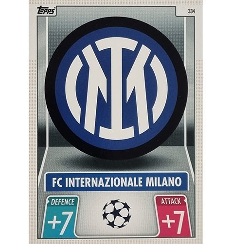 Topps Champions League 2021/2022 Nr 334 Fc Internationale Milano Team Badge