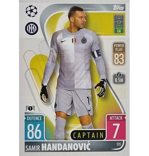 Topps Champions League 2021/2022 Nr 335 Samir Handanovic