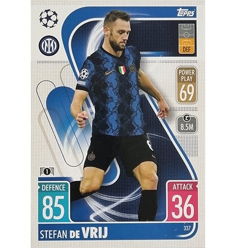 Topps Champions League 2021/2022 Nr 337 Stefan De Vrij