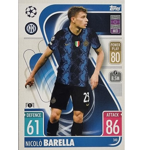 Topps Champions League 2021/2022 Nr 340 Nicolo Barella