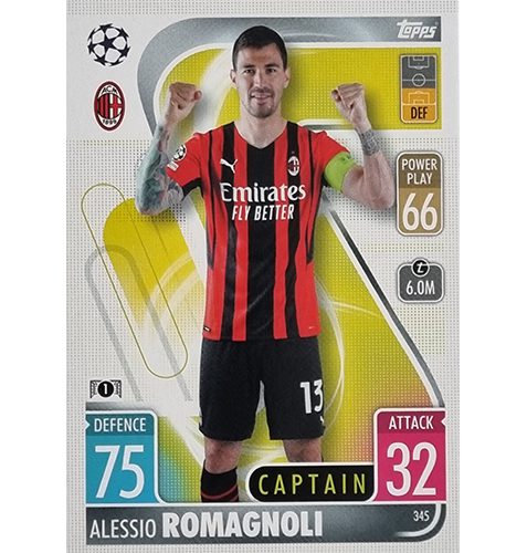 Topps Champions League 2021/2022 Nr 345 Alessio Romagnoli