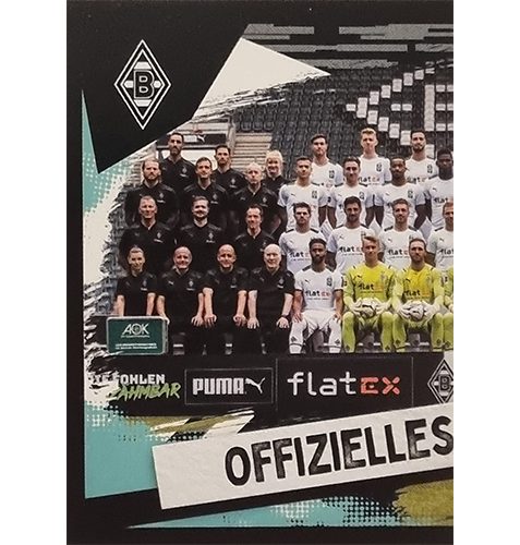 Topps Bundesliga Sticker Saison 2021/2022 Nr 346 Mannschaftsfoto Mönchengladbach