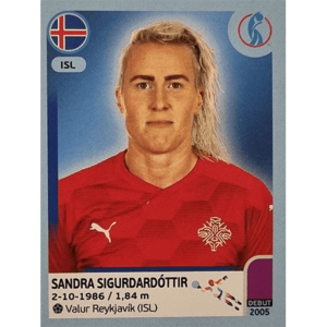 Panini Frauen EM 2022 Sticker - Nr 347 Sandra Sigurdardottir