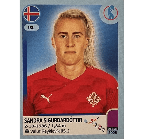 Panini Frauen EM 2022 Sticker - Nr 347 Sandra Sigurdardottir